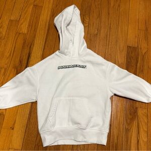 Old Navy White Kids Hoodie with Center Logo